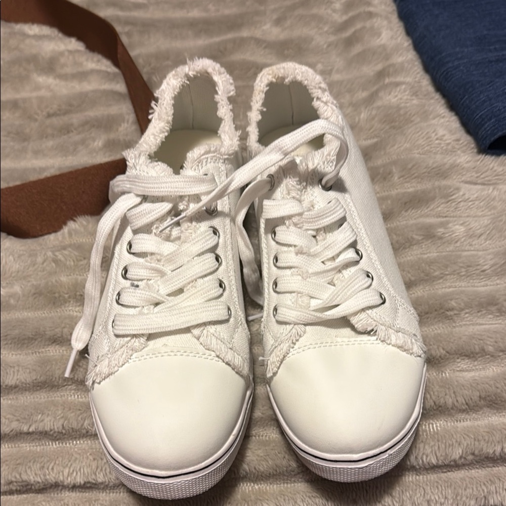 White Canvas Sneakers